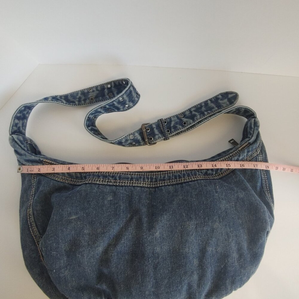 Denim Purse Hobo Crossbody - Picture 6 of 14